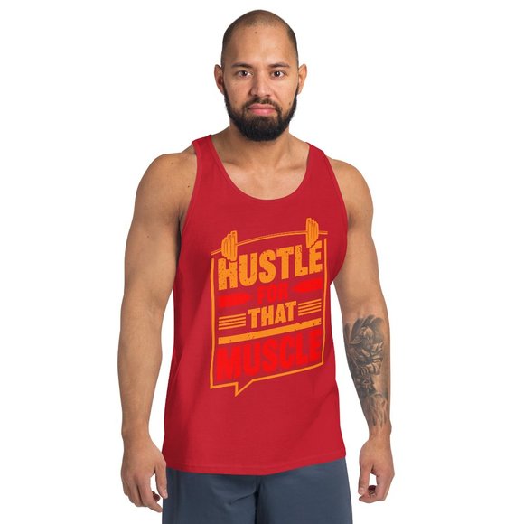Men's Hustle for that Muscle Tank Top - Picture 6 of 7